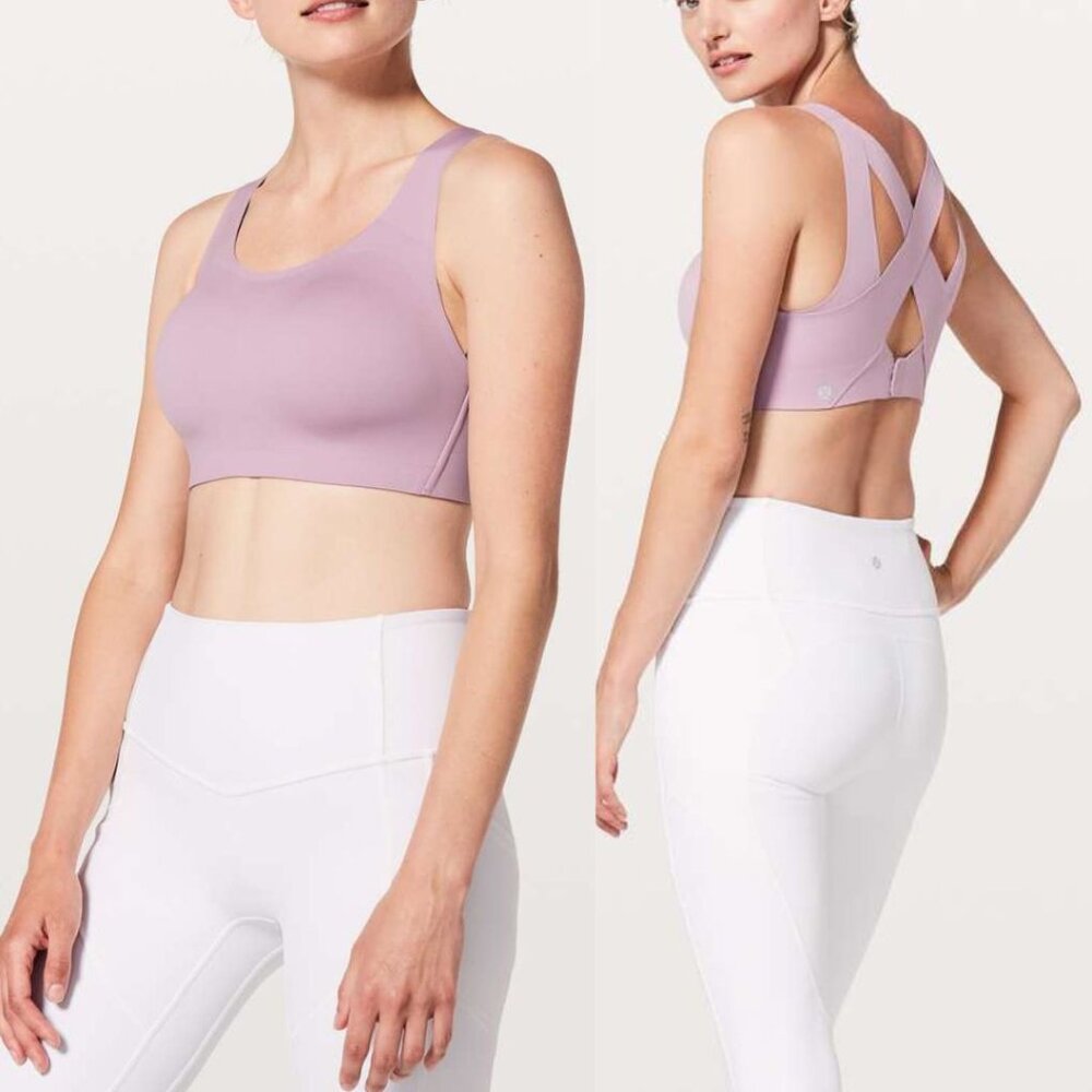 Lululemon - Enlite Bra W2AHOS | Rose Blush Light Pink Lilac Quartz | Size 34C